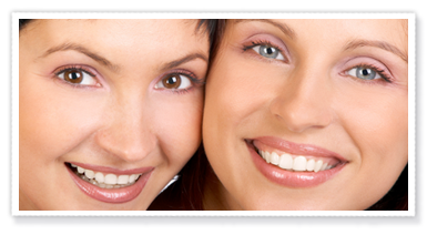stock photo of a two women