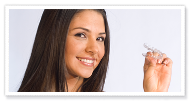 photo of teen with invisalign appliance