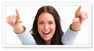 stock photo of a smiling woman